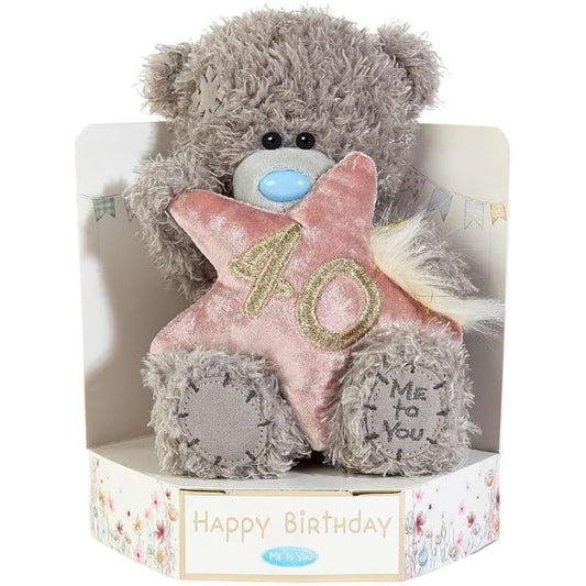 Me to You Tatty Teddy Plush 15cm High 40th Birthday Bear On Luxury Gift Plinth Official Collection