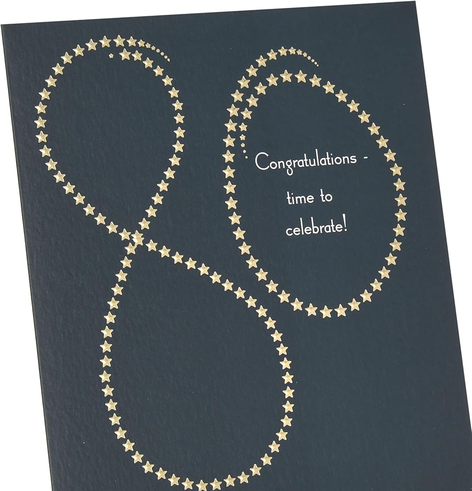 Starry Number Design 80th Birthday Card