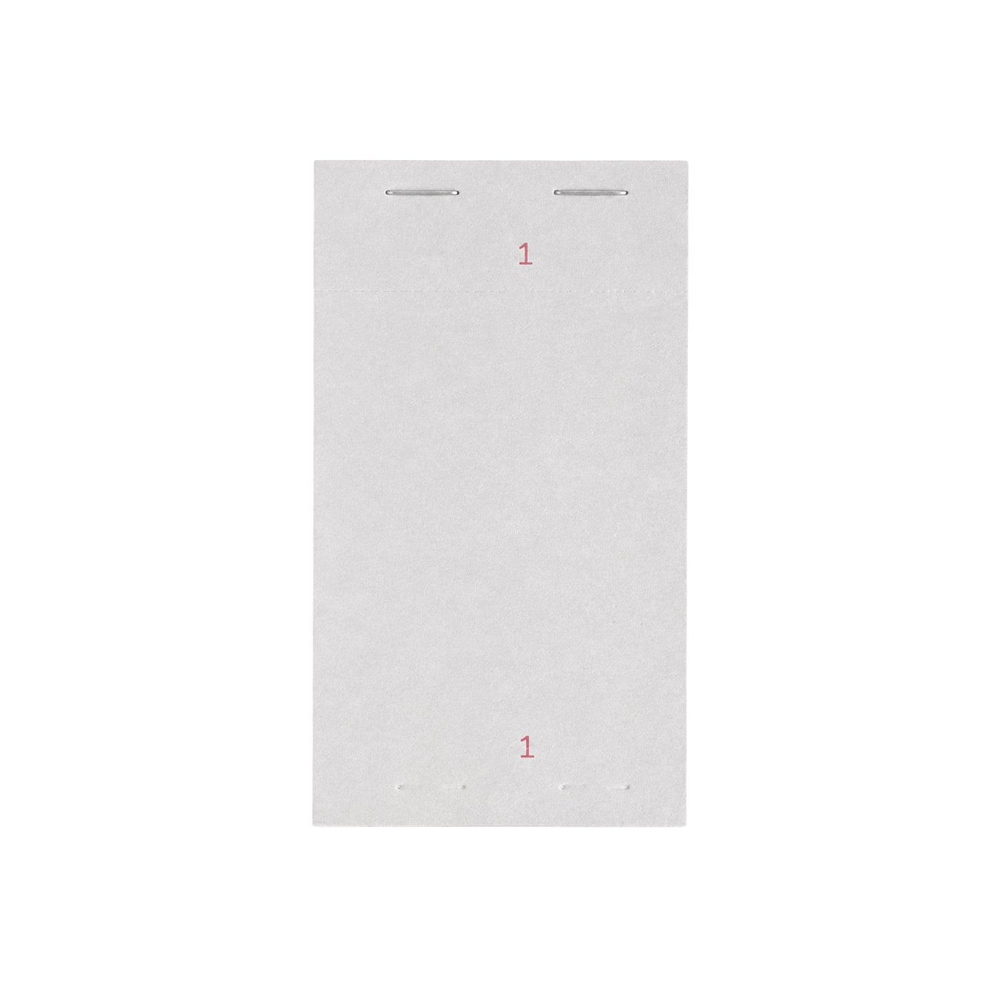 Pack of 10 76mm x 140mm Plain White Numbered Service Pads