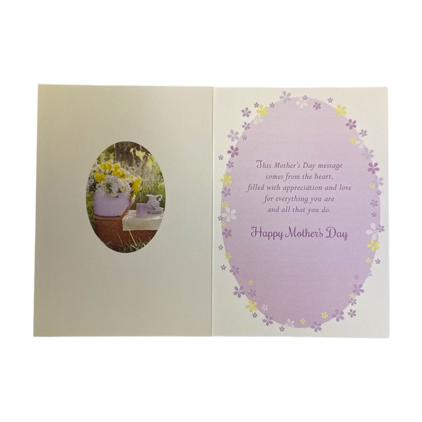 To A Dear Mam Bright Spring Flower Design Mother's Day Card