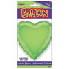 Lime Green Solid Heart Foil Balloon 18"