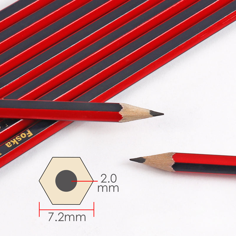 Pack of 12 Wooden HB Pencils