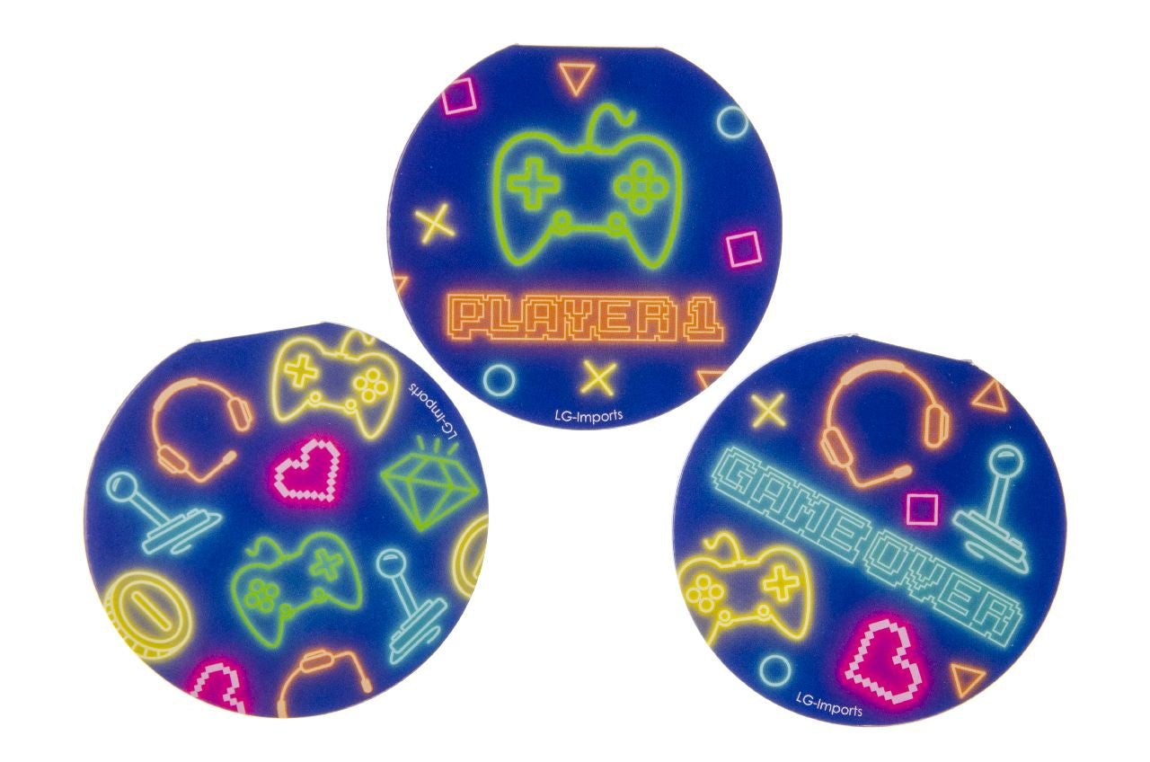 Pack of 10 Pre Filled Gamer Theme Kids Party Favour Boxes – Gift Boxes with Reusable Cup & Themed Toys