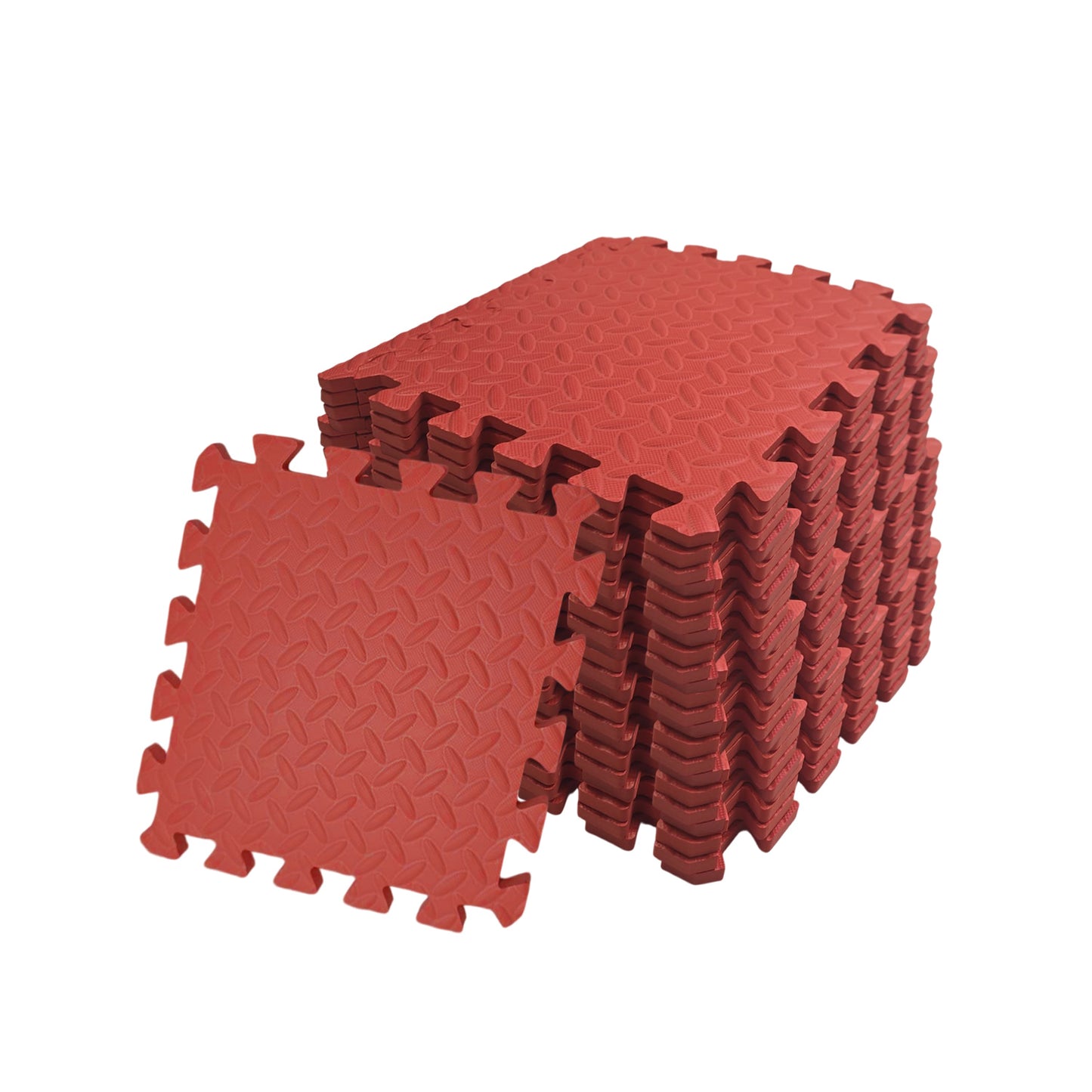 Pack of 20 30x30cm Red Coloured 1cm Thick EVA Foam Mats