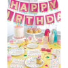 Tissue Fringed "Happy Birthday" Banner