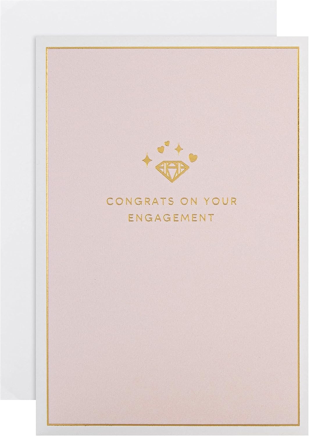 3D Gold Ring Pop Up Design Engagement Congratulations Celebration Card