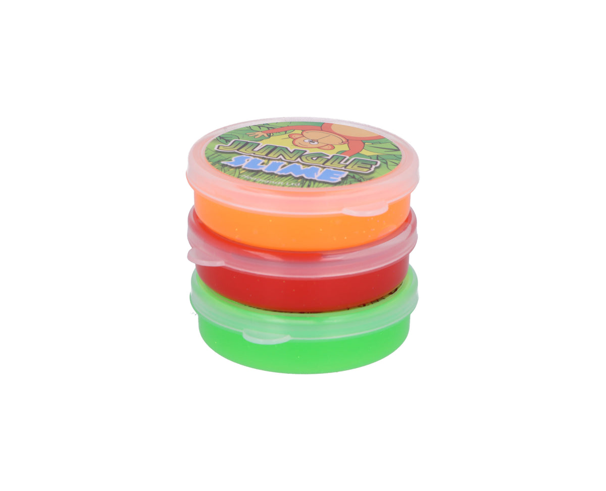 Single Jungle Animal Slime Tub - Pocket Money Toys Party Bag Filler