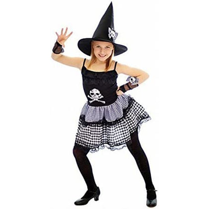Child Halloween Pink Witch Fancy Dress Costume Age 10-12