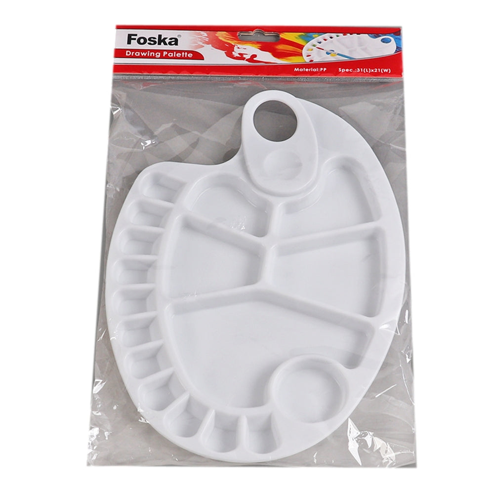 Professional Art Drawing Plastic Water Colour Mix Paint Tray Naked Palette