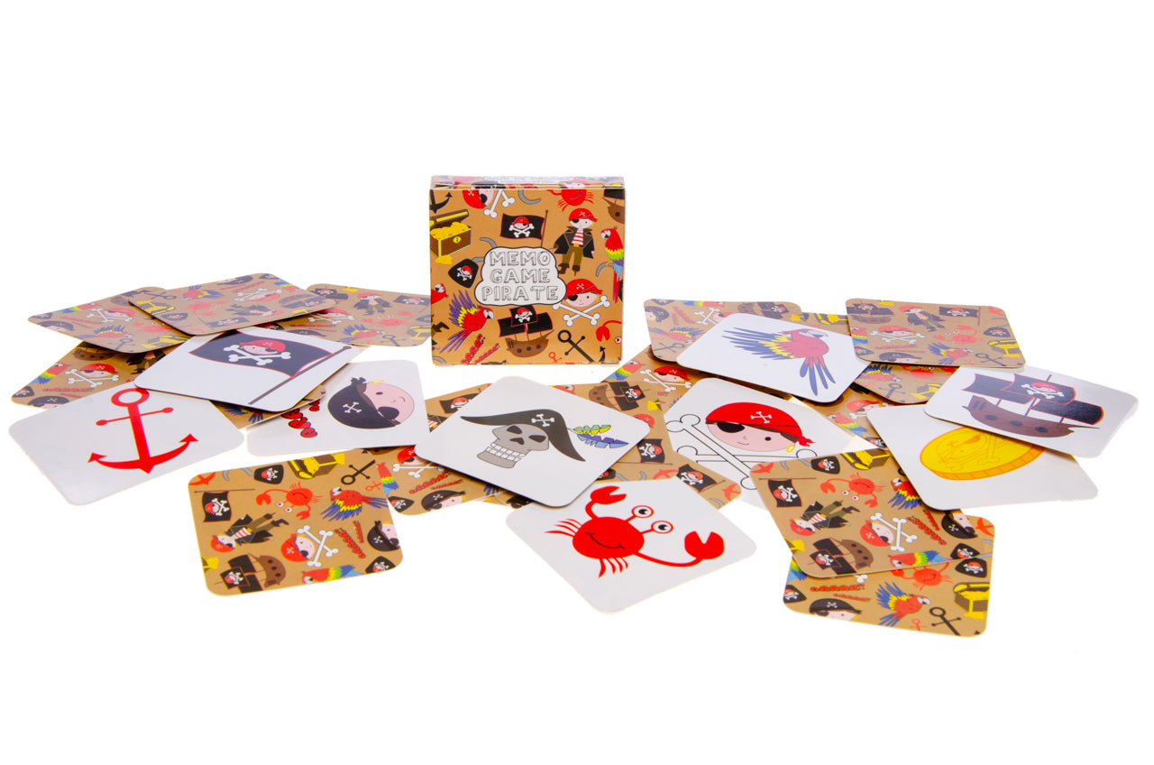 Pack of 12 Pirate Mini Memory Games 28 Cards