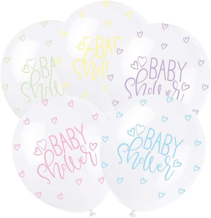 Pack of 5 Assorted Pastel Baby Shower 12