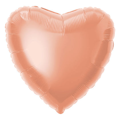 Rose Gold Heart Foil Balloon 18