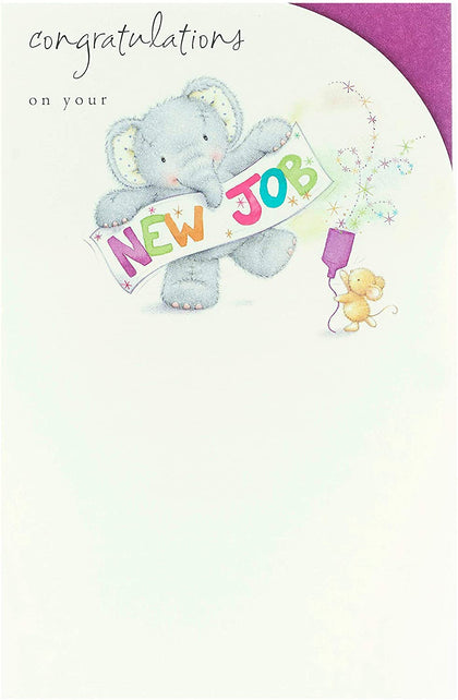 New Job (Elliot & Buttons) Congratulations Greeting Card