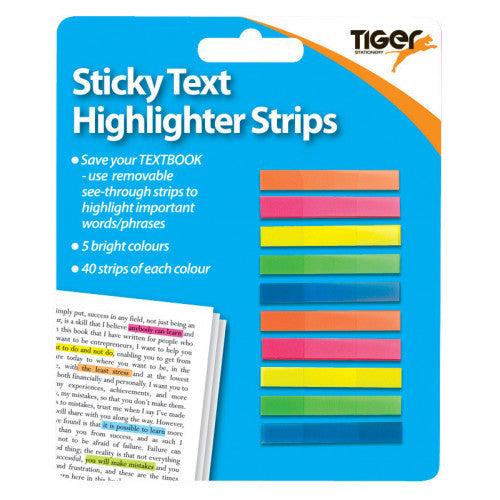 200 Sticky Highlighter Strips– Choice Wholesale