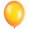 Pack of 10 Citrus Orange 12" Premium Latex Balloons
