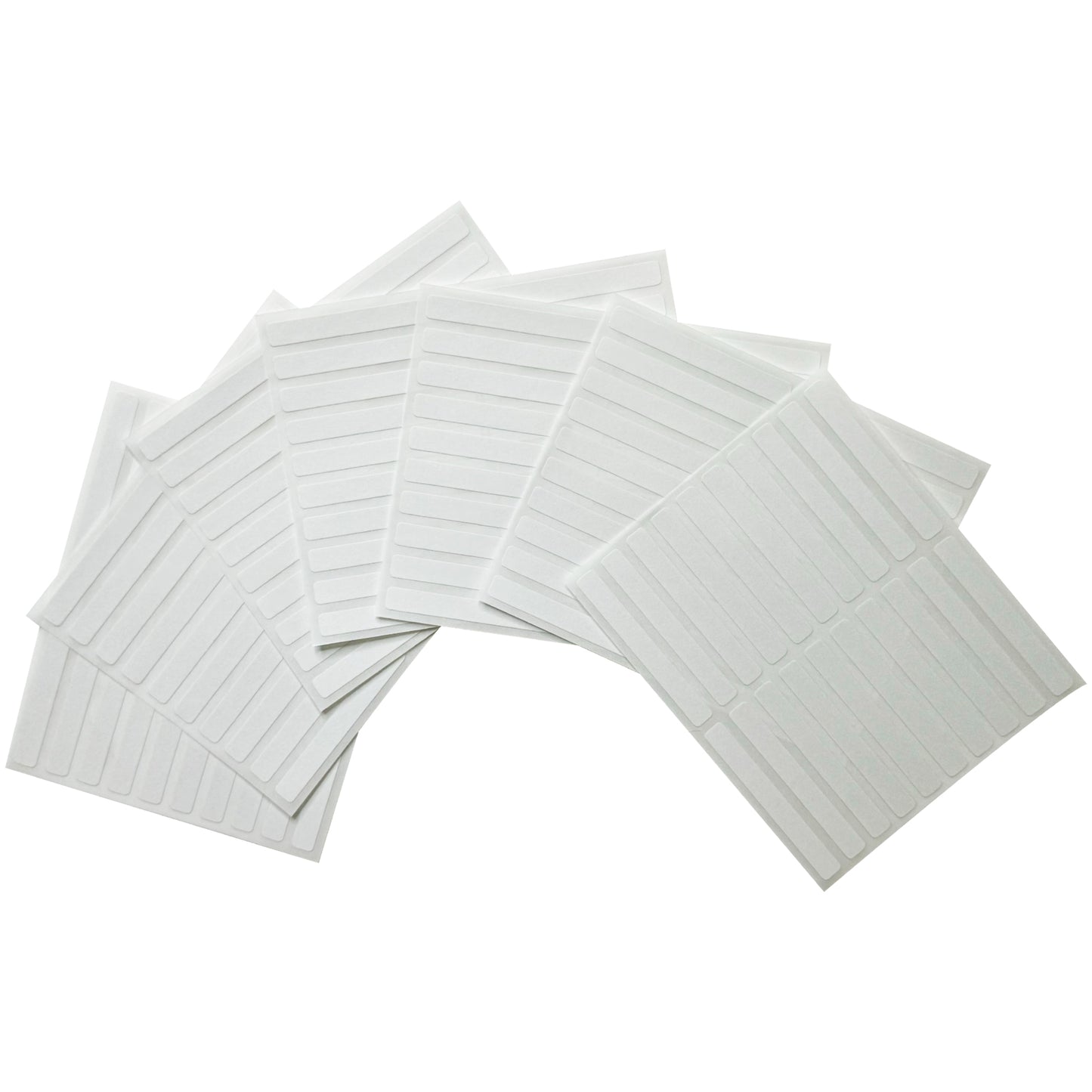 Pack of 140 White 6x50mm Rectangular Labels - Adhesive Stickers