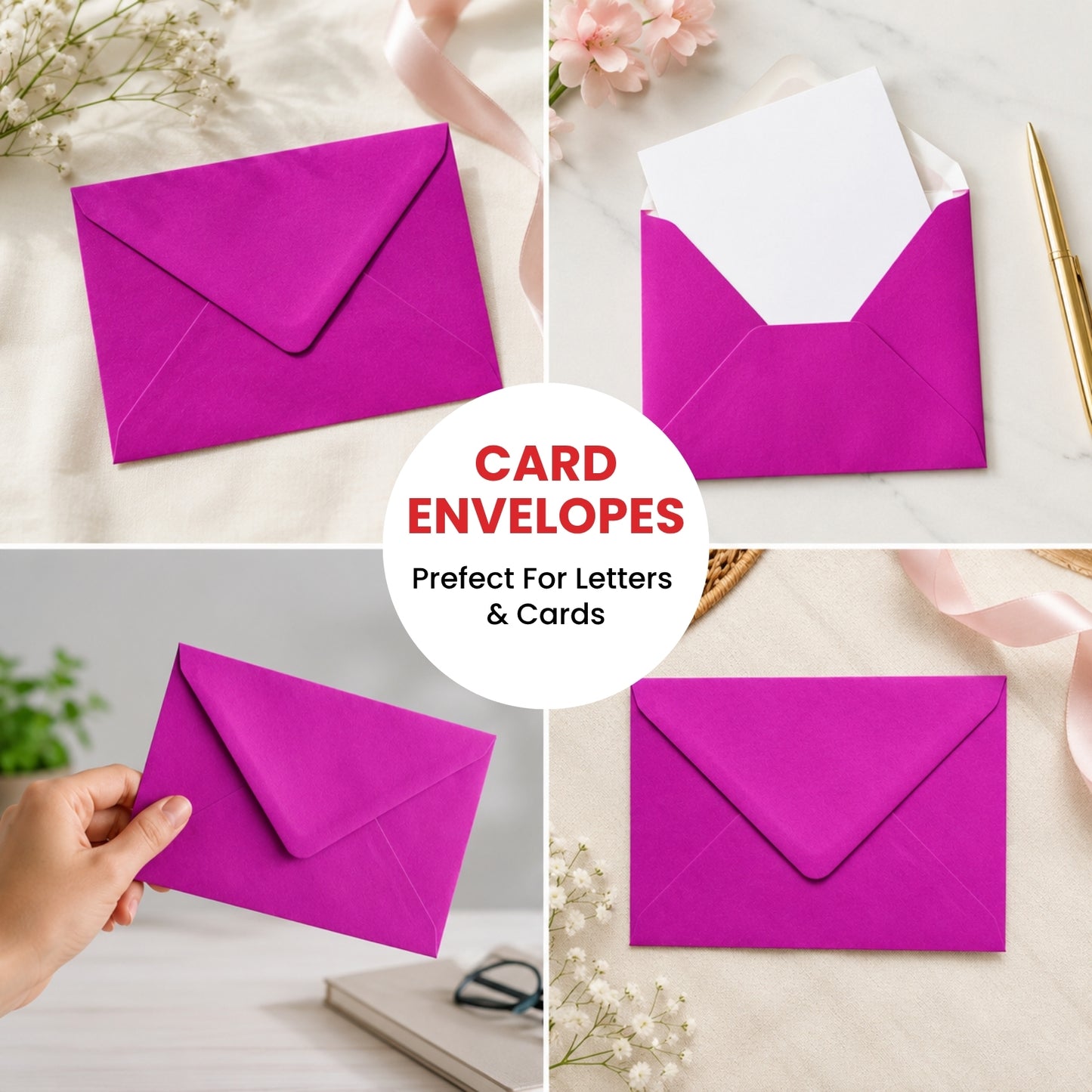 Pack of 50 Vivid Mellow Yellow 133x184mm Gummed Envelopes