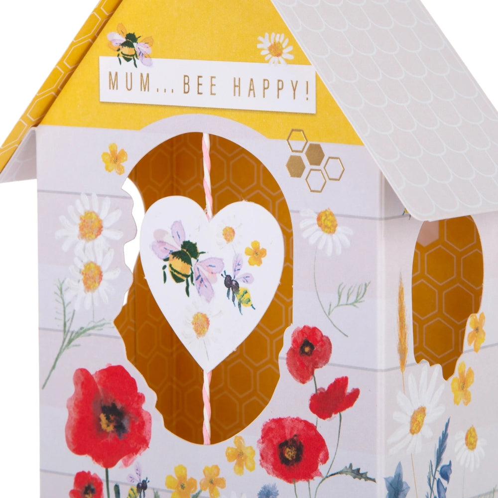 Traditional 3D Bee Hive Design Mum Mother's Day Card