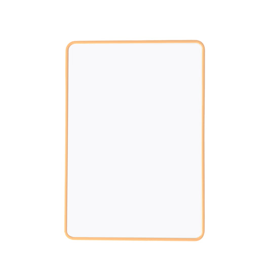 A4 Double Sided Magnetic Erasable MDF Plain Whiteboard With Orange Border
