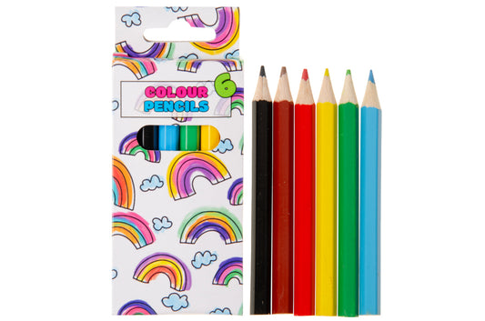 6 Pieces Colored Pencils 9cm