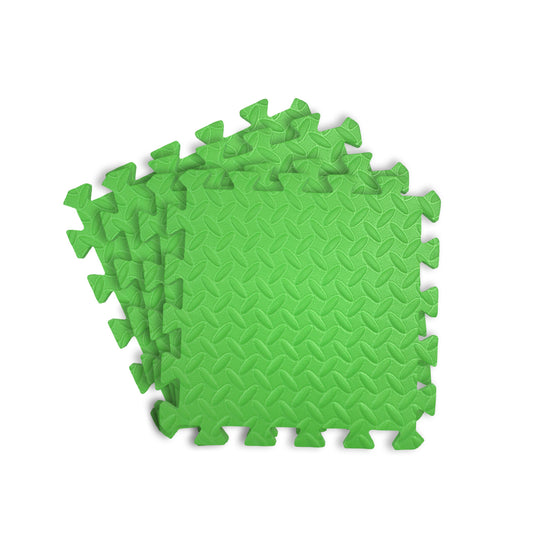Pack of 4 30x30cm Green Coloured 1cm Thick EVA Foam Mats