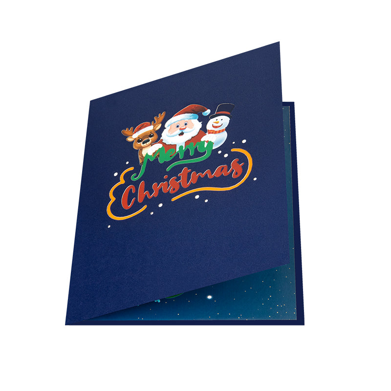 Festive Cheer 3D Pop Up Merry Christmas Card