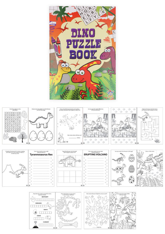 Mini Dinosaur Puzzle Book (10.5×14.5cm)