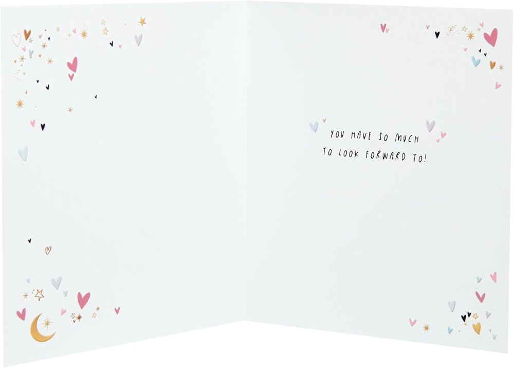 Hearts and Starts in Heart Shape Mum to Be Congratulations Card