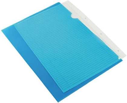 Pack of 100 A4 Blue Q-Connect Cut Flush Folders