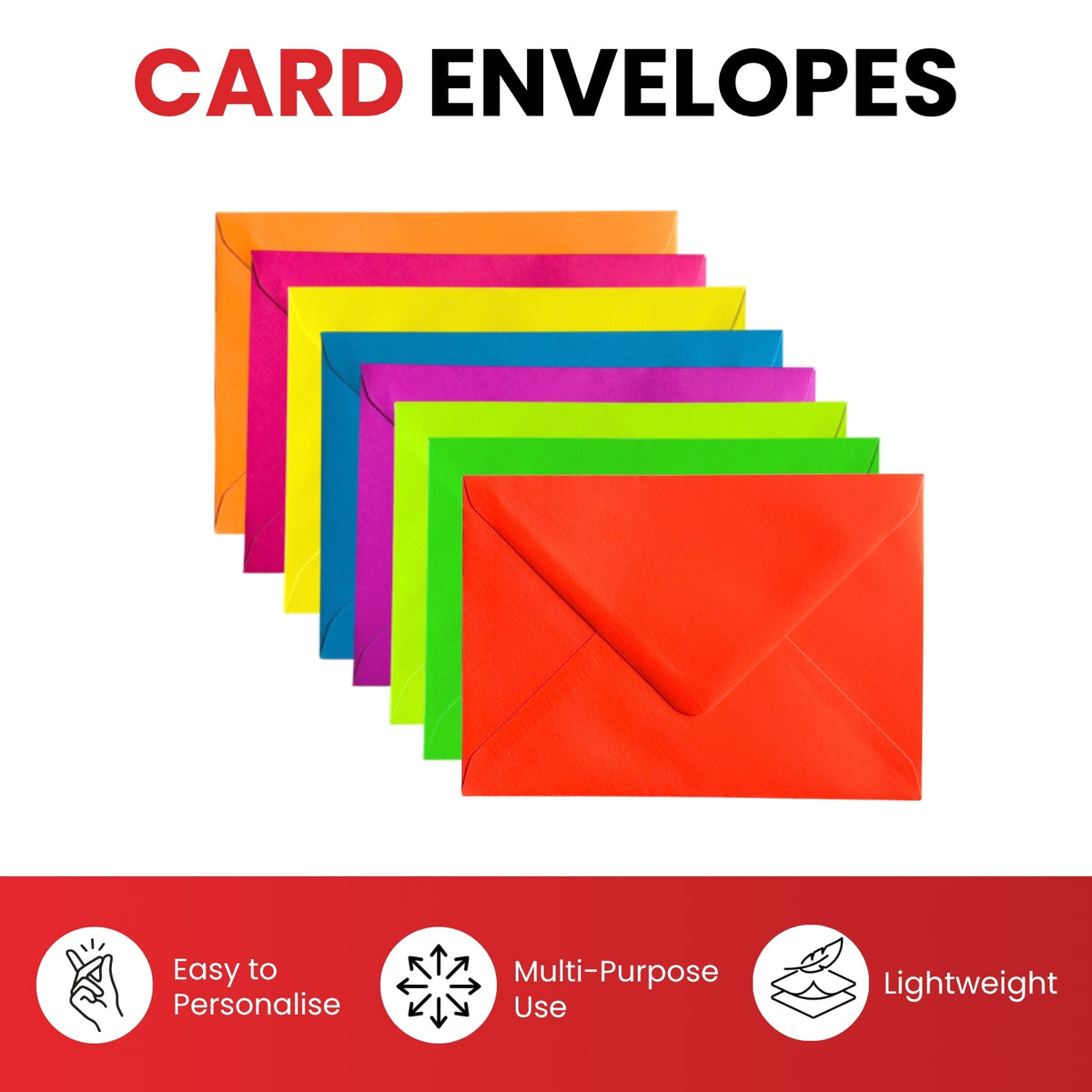 Pack of 50 Vivid Lagoon Blue 133x184mm Gummed Envelopes