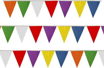Multi Coloured Bunting 7m with 25 Pennants