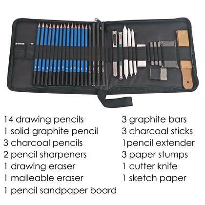 35 Pieces Drawing and Sketching Charcoal Pencil Painting Art Set