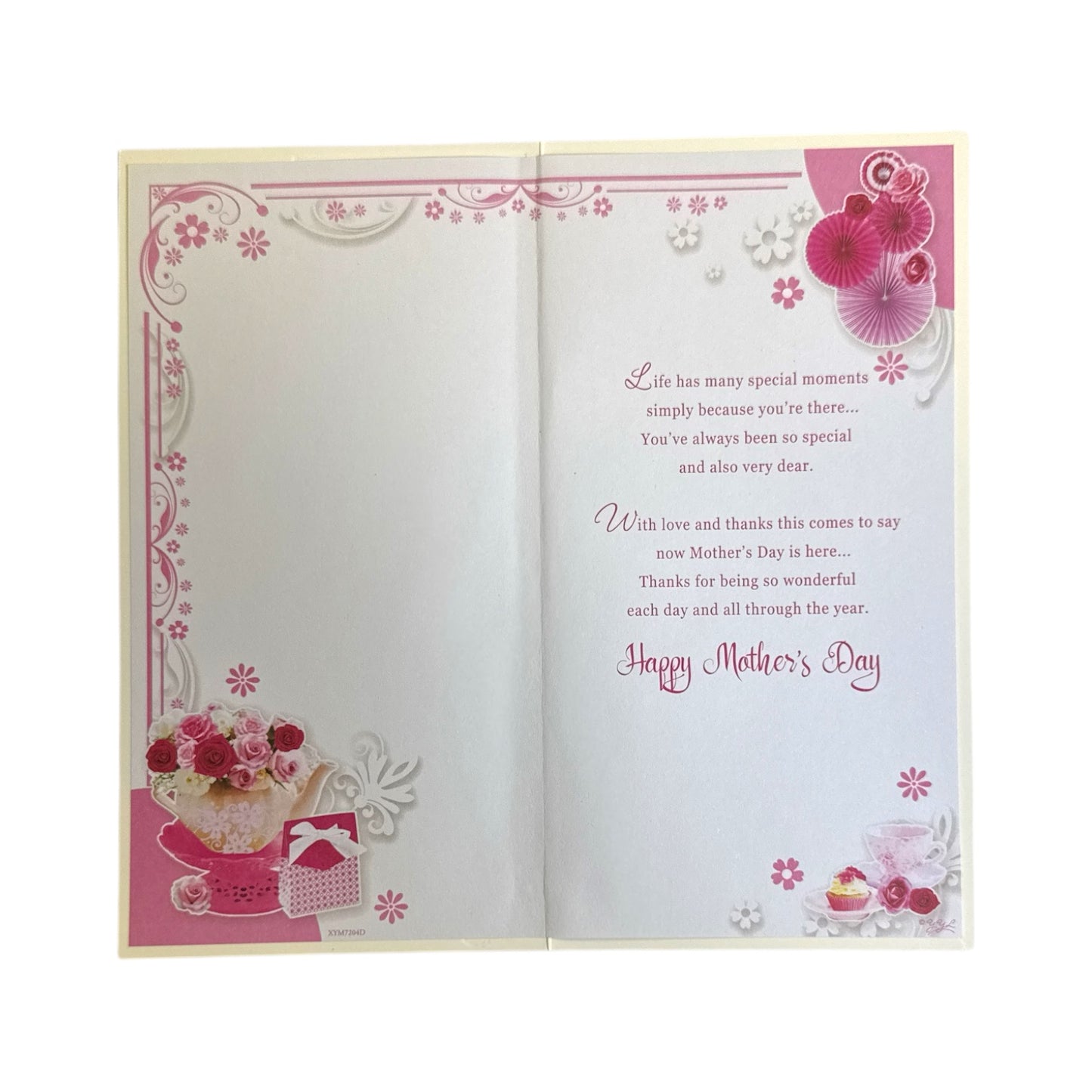 To A Special Mum Floral Tea Pot Sentimental Design Mother's Day Card