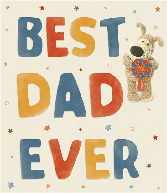Boofle Wearing a Rosette Dad Father's Day Card