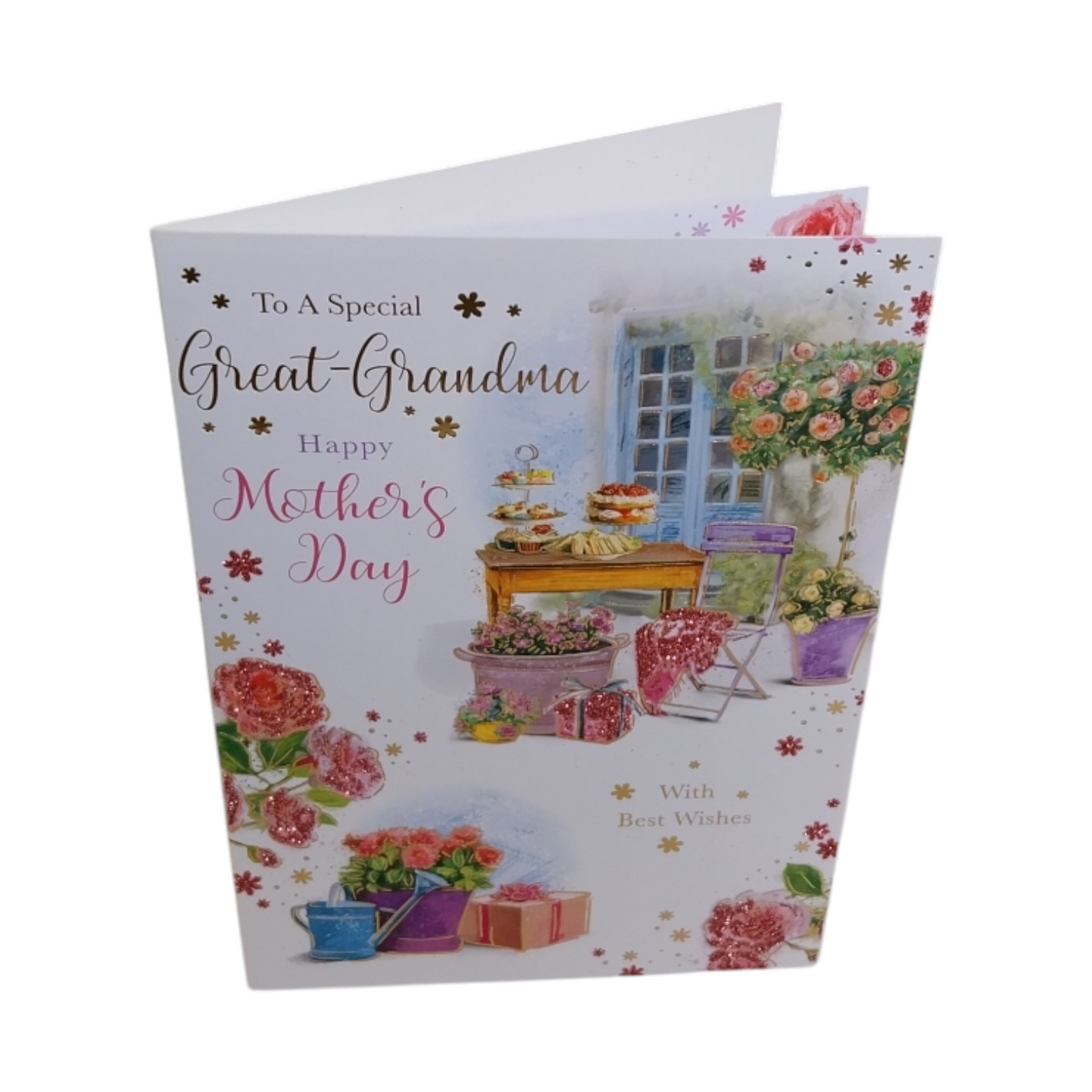 To A Special Great Grandma Garden Scene Design Mother's Day Card
