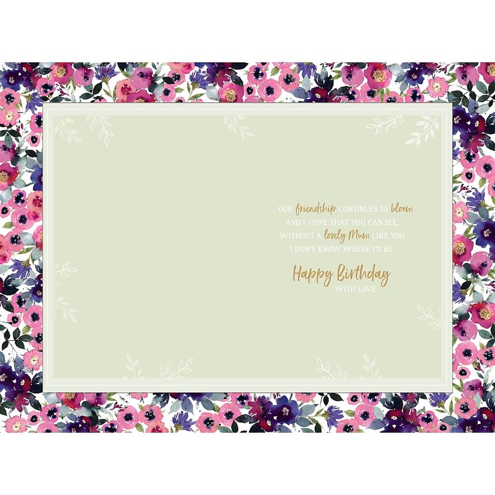 Bunch of Flowers Design Mum Birthday Card