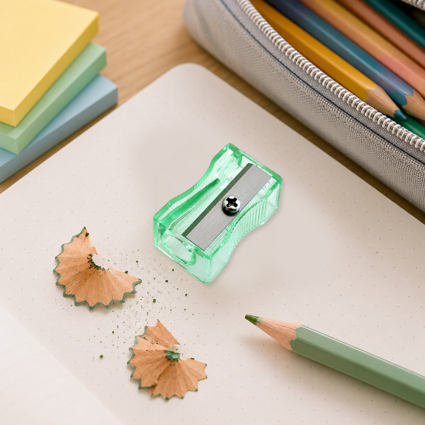 Pack of 100 Red Translucent Pencil Sharpeners