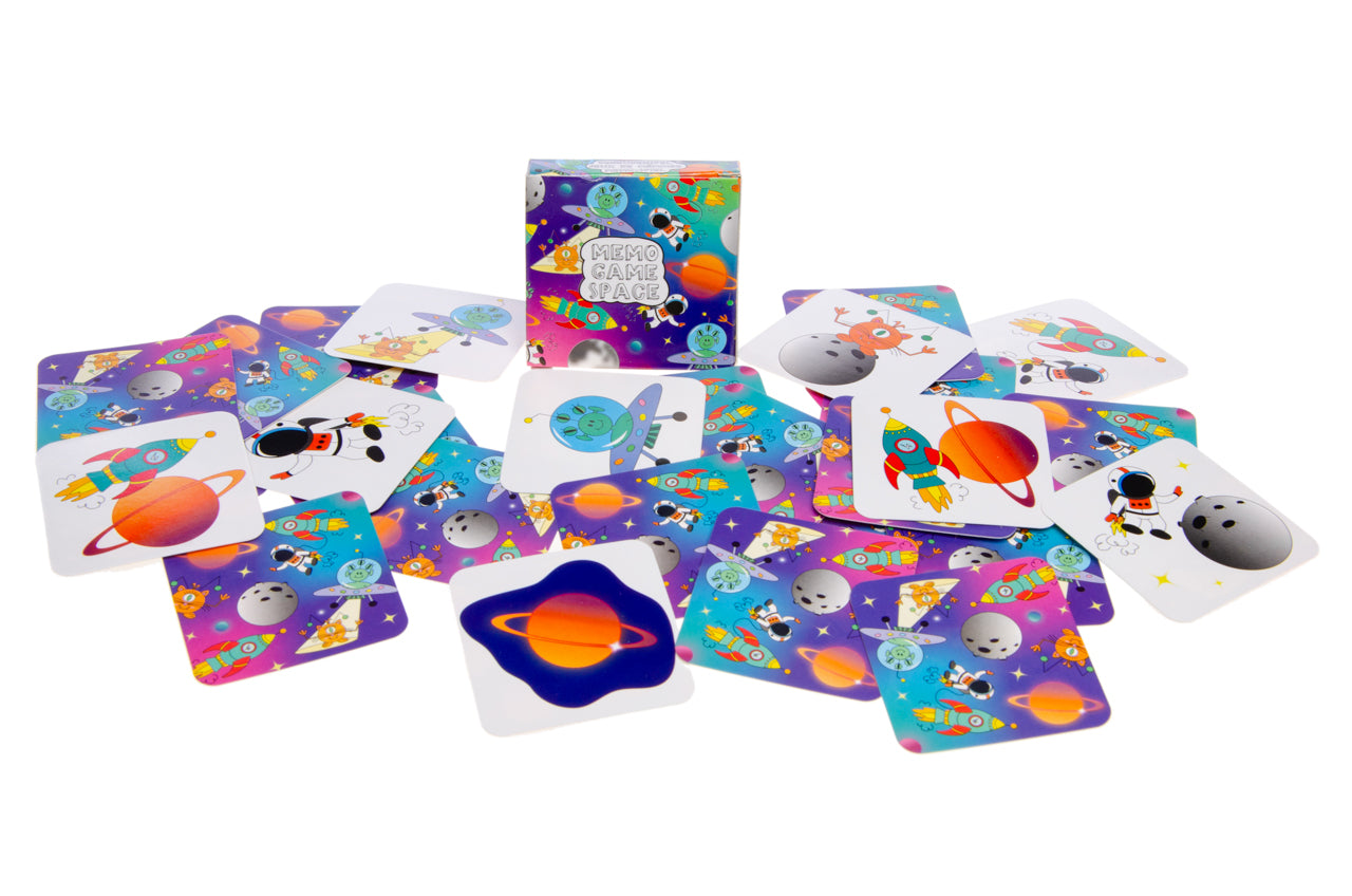 Pack of 12 Space Mini Memory Games 28 Cards