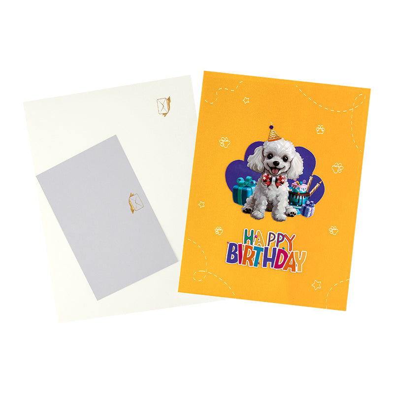 Party Pup Cheerful Dog Themed Birthday Card