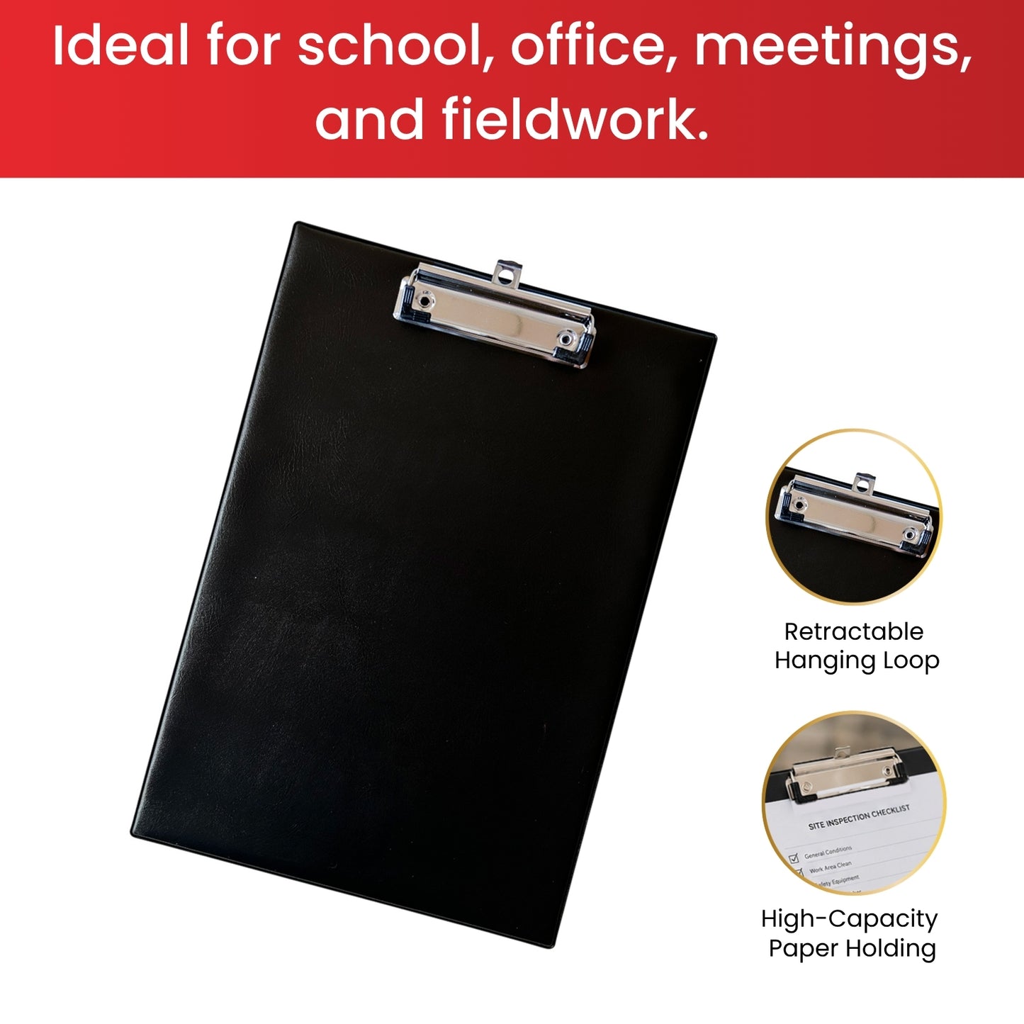 Janrax A4 Blue PVC Single Clipboard