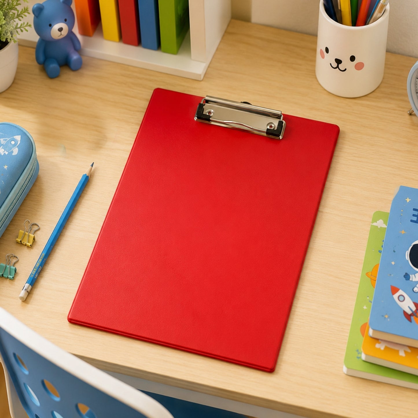 Janrax A4 Red PVC Single Clipboard