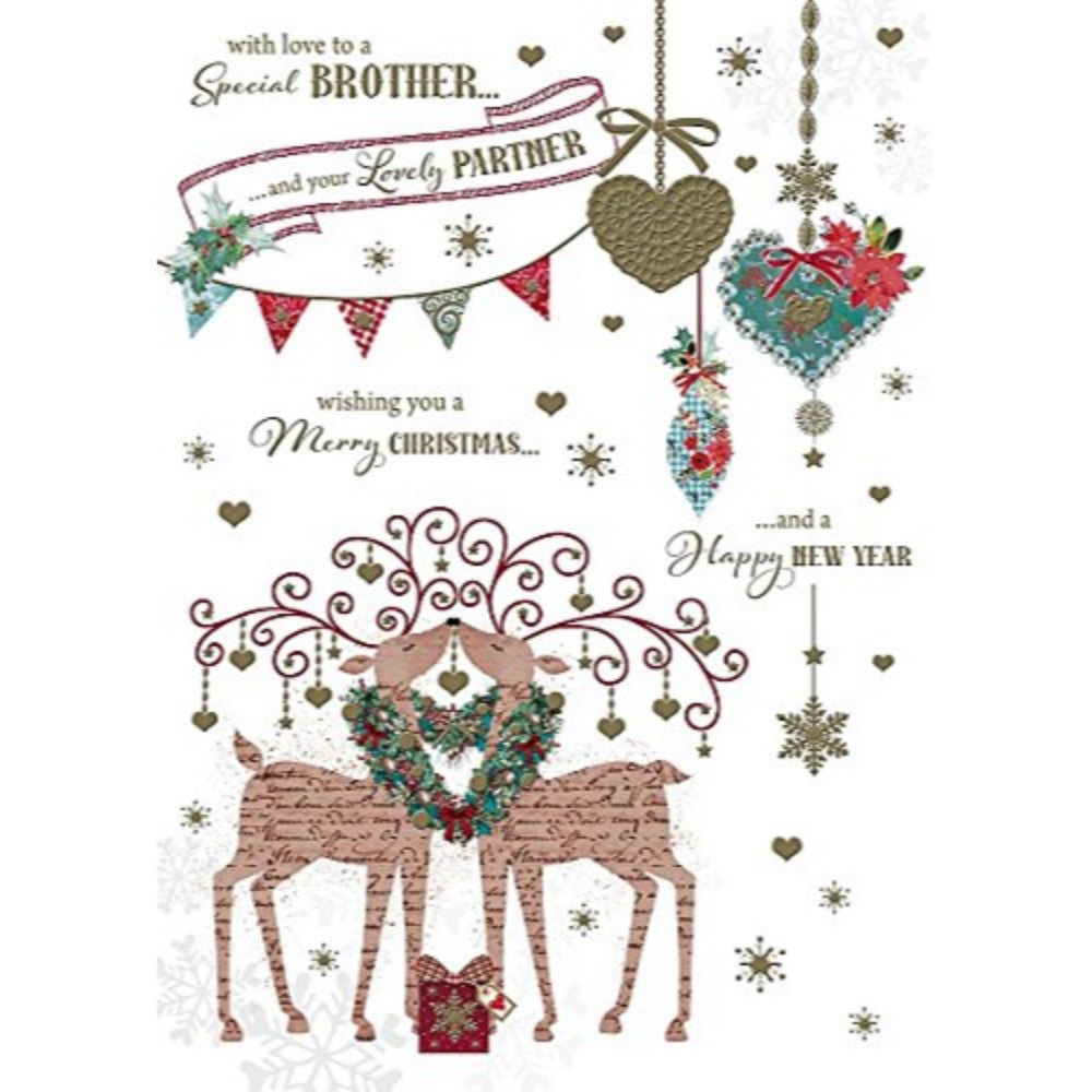 Brother and Partner at Merry Christmas & Happy New Year Christmas Card 