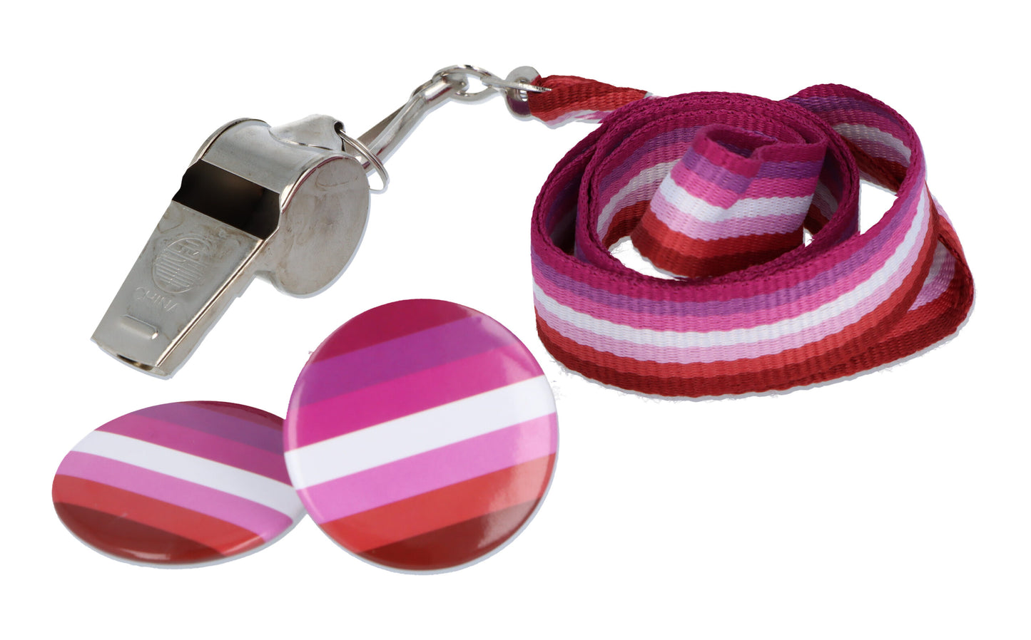 Pack of 100 Lesbian Pride Badge 4cm