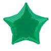 20" Green Solid Star Foil Balloon