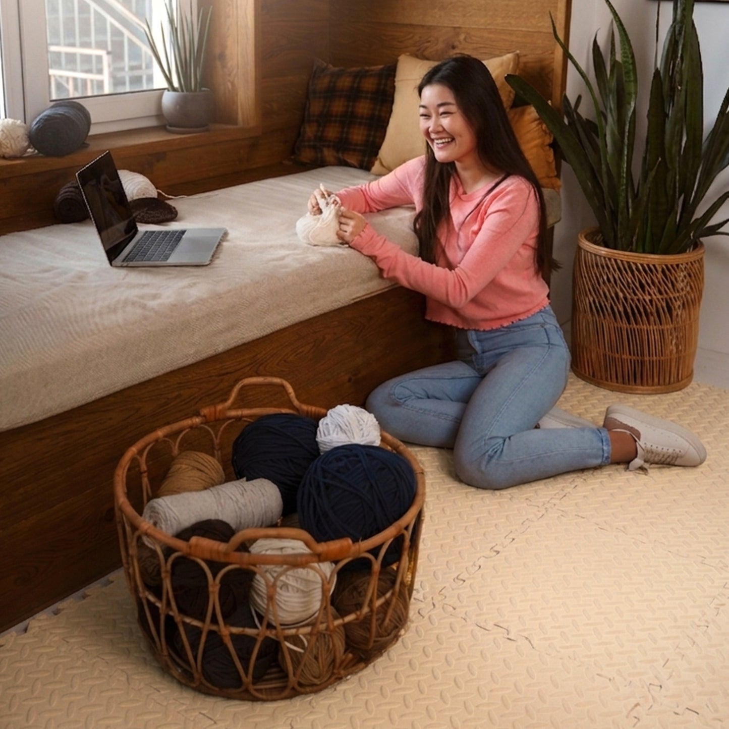 Pack of 40 30x30cm White Coloured 1cm Thick EVA Foam Mats