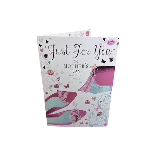 Just For You Shoes and Purse Design Mother's Day Card