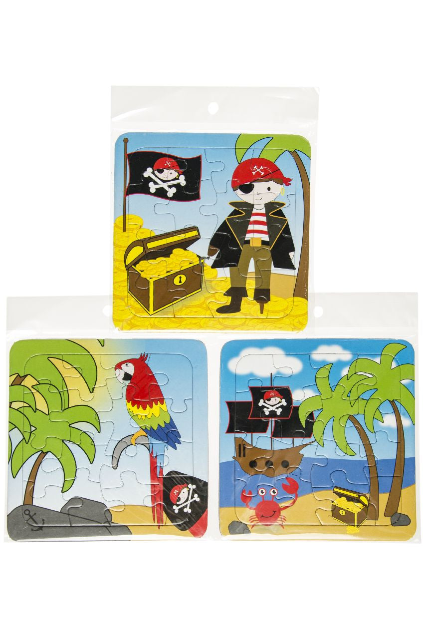 Pack of 12 Pirate Mini Puzzle Games