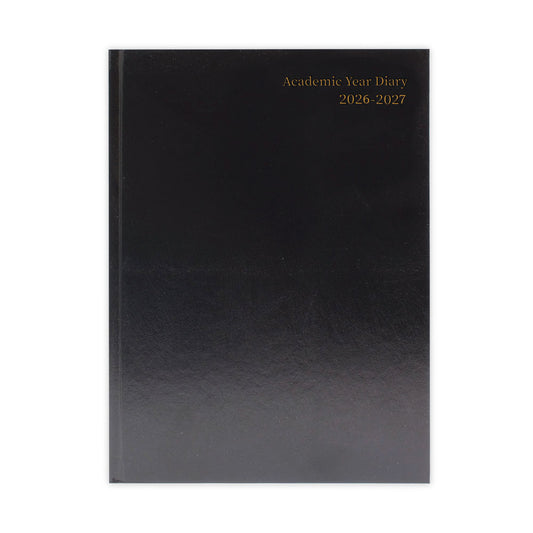 2026-2027 A4 Day Per Page Black Academic Diary KF1A4ABK26
