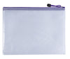 Pack of 12 A3 Purple PVC Mesh Zip Bags