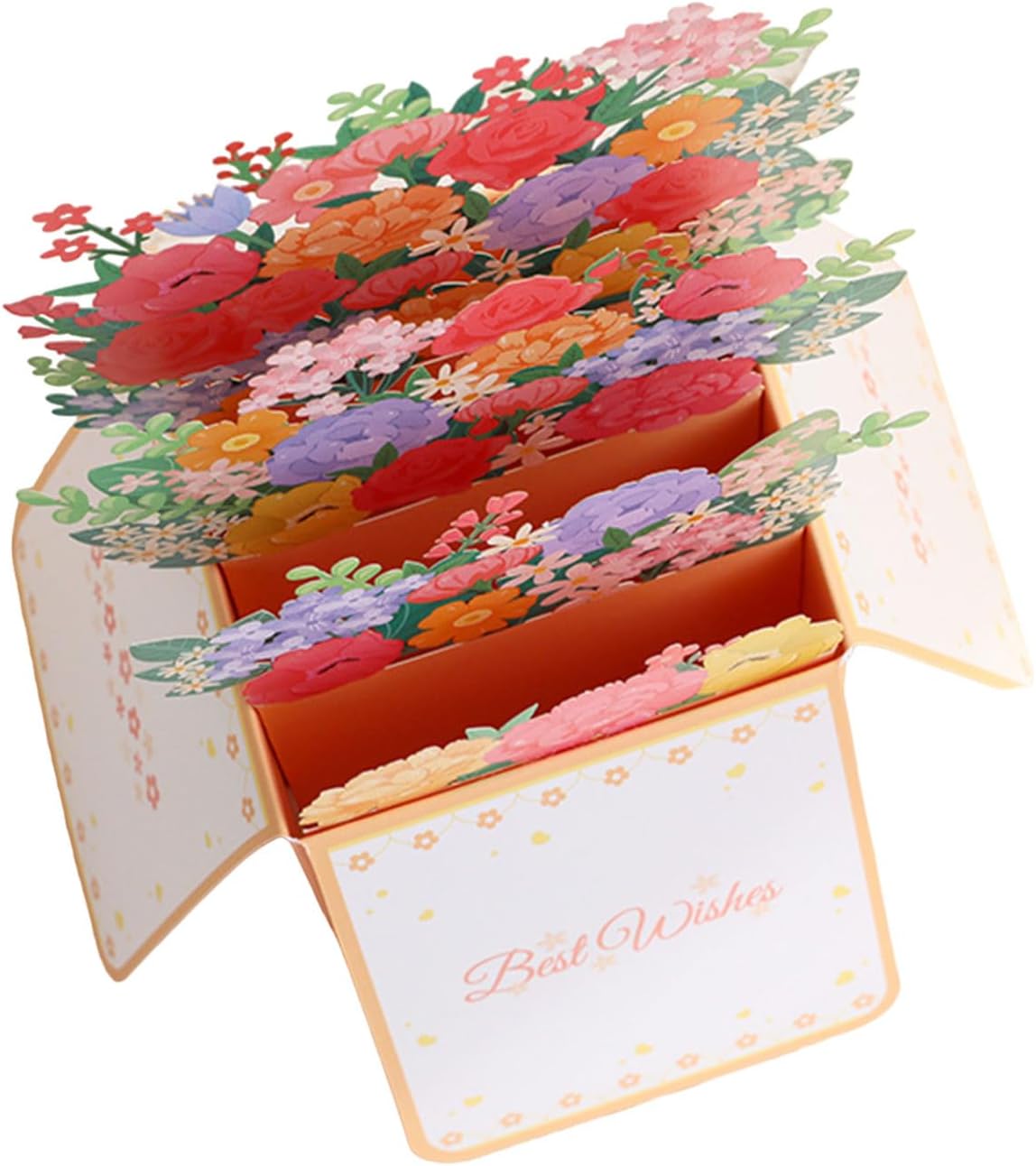 Floral Wishes 3D Pop Up Box Greeting Card